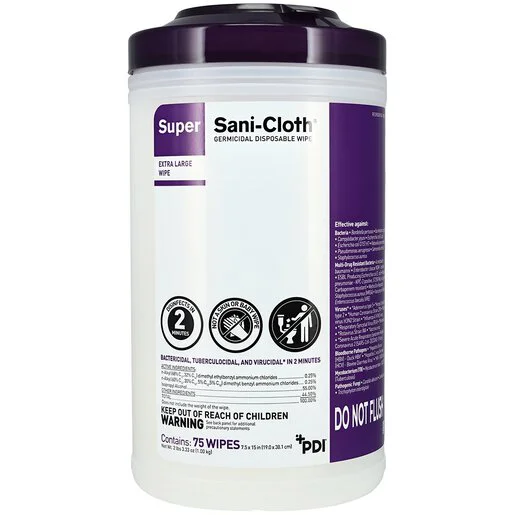 Super Sani-Cloth Germicidal Disposable Wipes