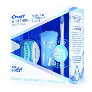 Crest Whitening Emulsions Leave-on Teeth Whitening Kit with LED Light