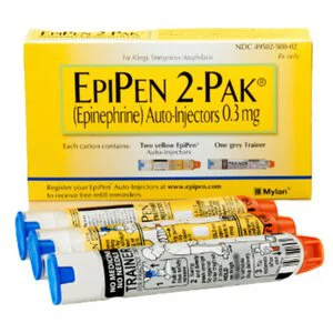 Epipen Injection 0.3mg Auto-Injector 0.3mL 2/Package - Epipen Injection 0.3mg Auto-Injector 0.3mL 2/Package - Image 1