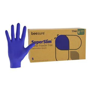 BeeSure SuperSlim Nitrile Powder Free Exam Gloves BeeSure SuperSlim Nitrile Powder Free Exam Gloves