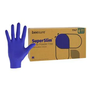 BeeSure SuperSlim Nitrile Powder Free Exam Gloves
