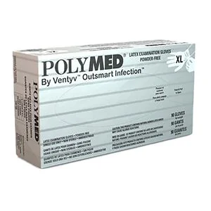 Polymed Latex PF Exam Gloves