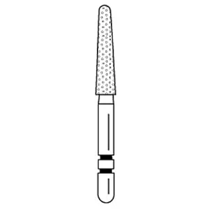 Two Striper Round End Tapered Diamond Burs Two Striper Round End Tapered Diamond Burs
