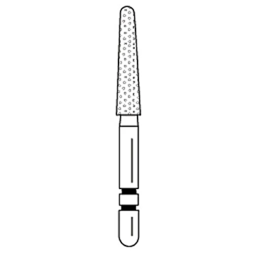 Two Striper Round End Tapered Diamond Burs
