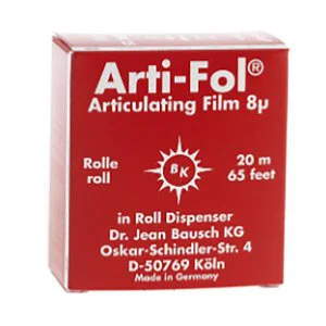 Arti-Fol Articulating Film Ultra Thin BK-21 Red Single Sided Roll in Dispenser product image
