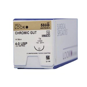 LOOK Taper Point Absorbable Sutures, Chromic Gut