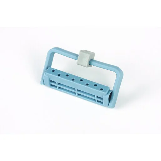 Plastic Bur Block, 8 Hole