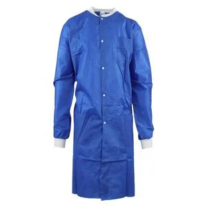 Criterion Protective Lab Coat SMS Small Ceil Blue 10/Pk product image