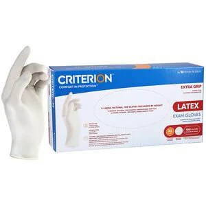 Criterion Latex Exam Extra Grip Gloves
