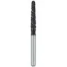 Black Cobra Round End Tapered Spiral Groove FG Diamond Burs