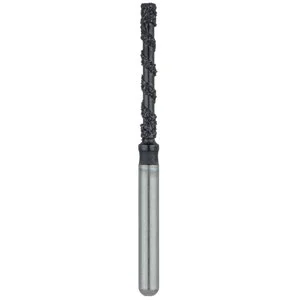 Black Cobra Diamond Bur Friction Grip Super Coarse Cylinder 837L-012 5/Pk - Black Cobra Diamond Bur Friction Grip Super Coarse Cylinder 837L-012 5/Pk - Image 1