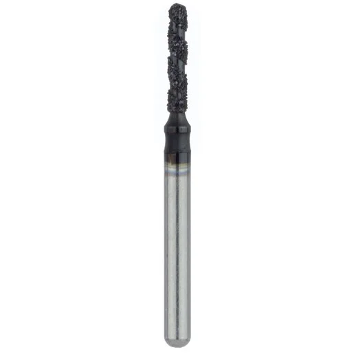 Black Cobra Round End Cylinder Spiral Groove FG Diamond Burs