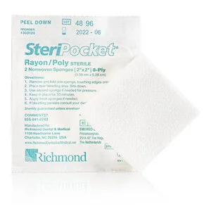 SteriPocket Rayon/Polyester Sponges SteriPocket Rayon/Polyester Sponges