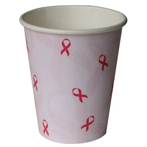 Pink Ribbon Paper Drinking Cups