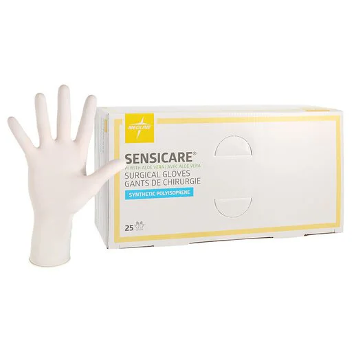 SensiCare Polyisoprene Aloe Surgical Gloves