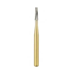 Great White Gold Series Flat End Tapered FG Carbide Burs
